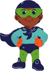 Gouache Storybook Superhero Kids